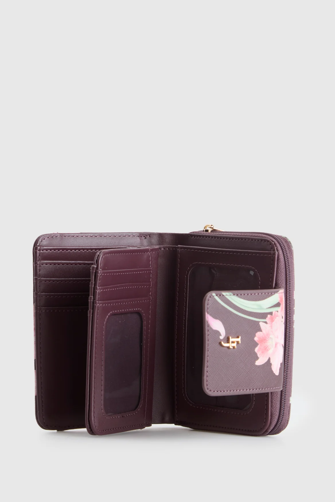 Iris Floral Small Tab Wallet - Image 3