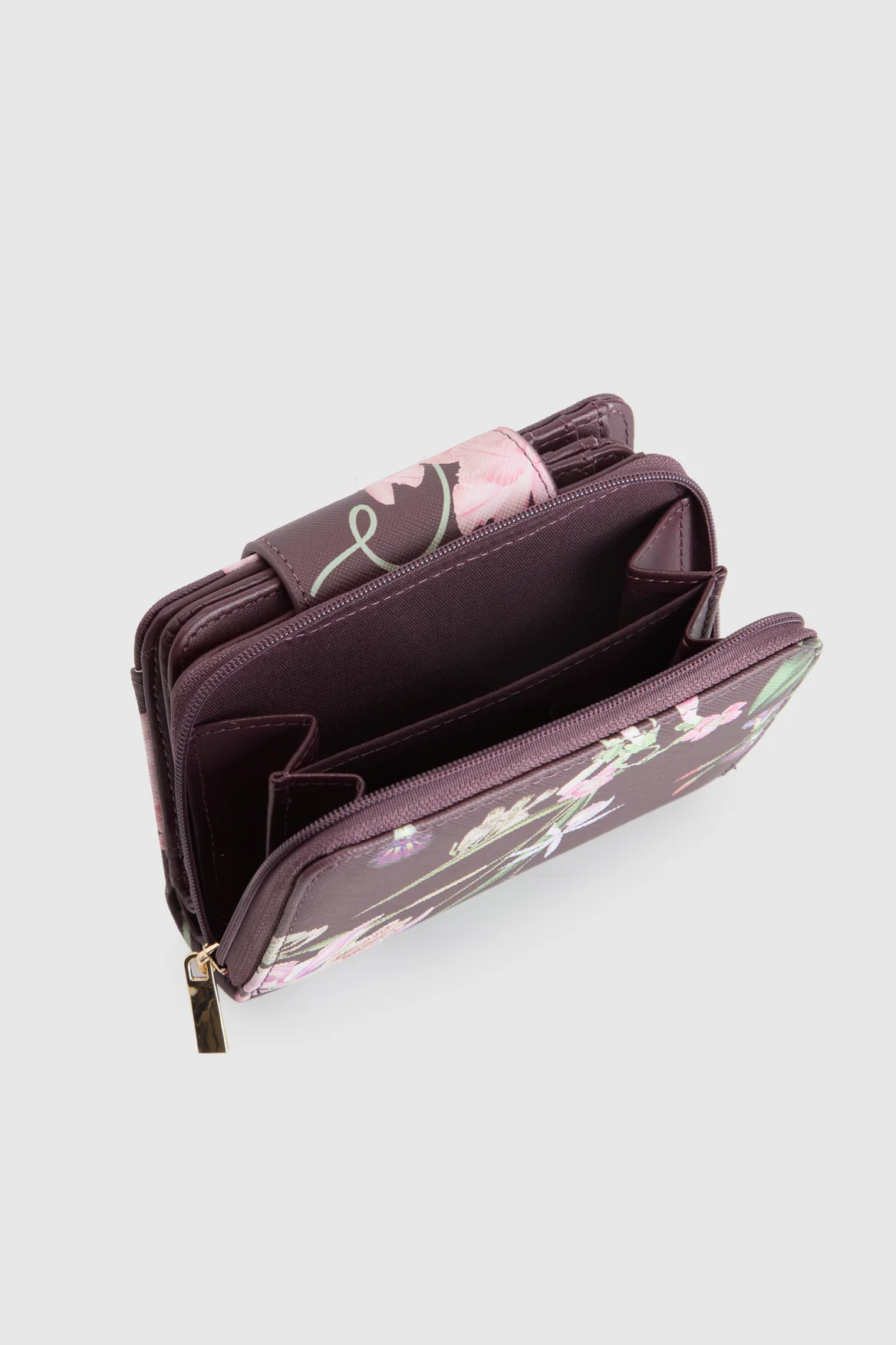 Iris Floral Small Tab Wallet - Image 4