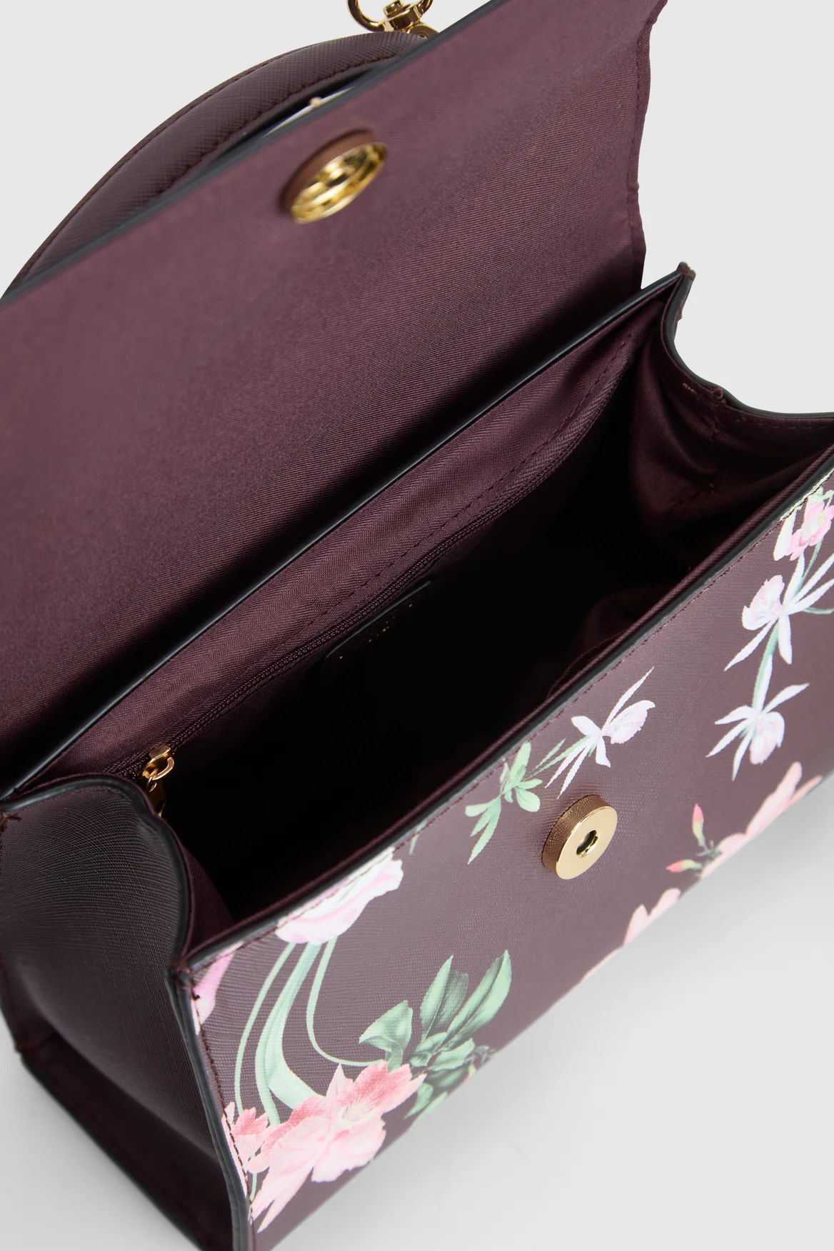 Iris Floral Top Handle Bag - Image 4