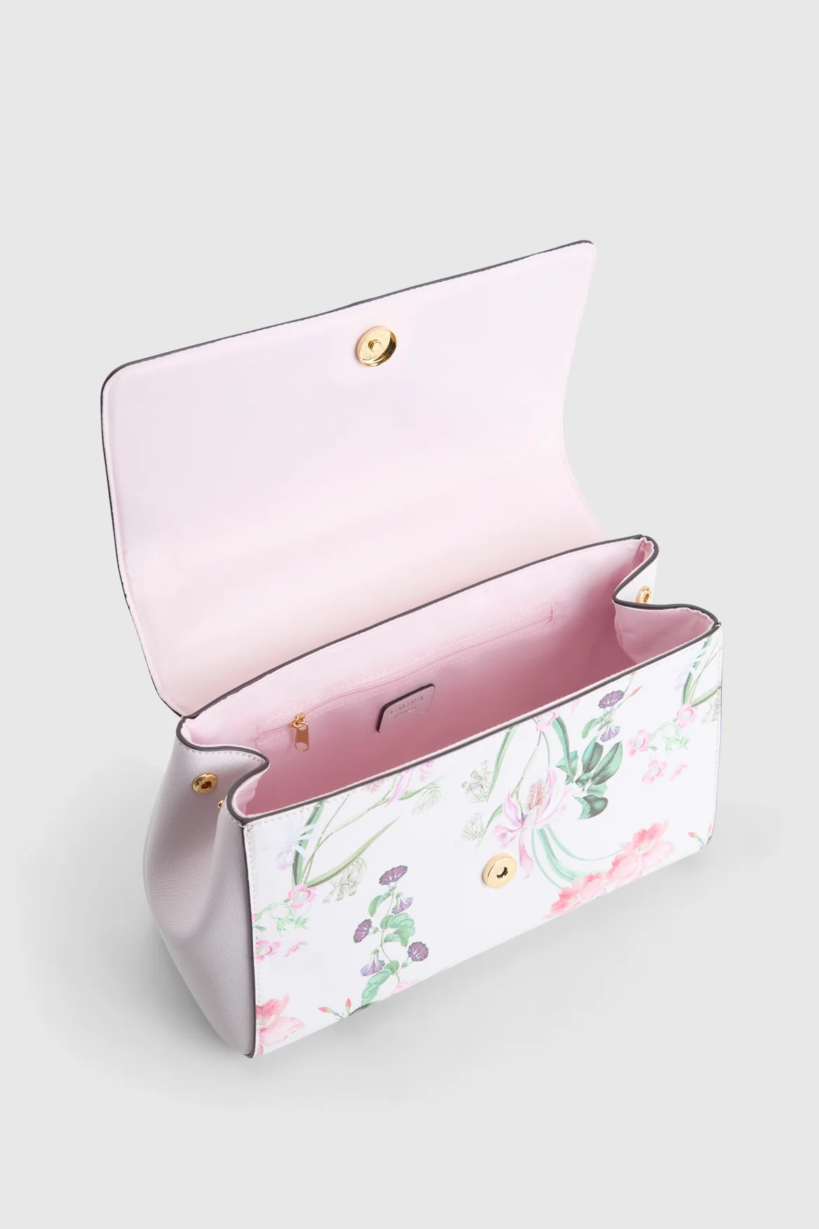 Iris Floral Top Handle Bag - Image 4