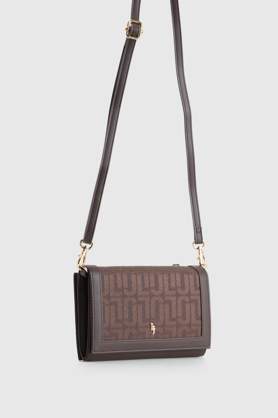 Jacquard Flap Crossbody Bag - Image 2