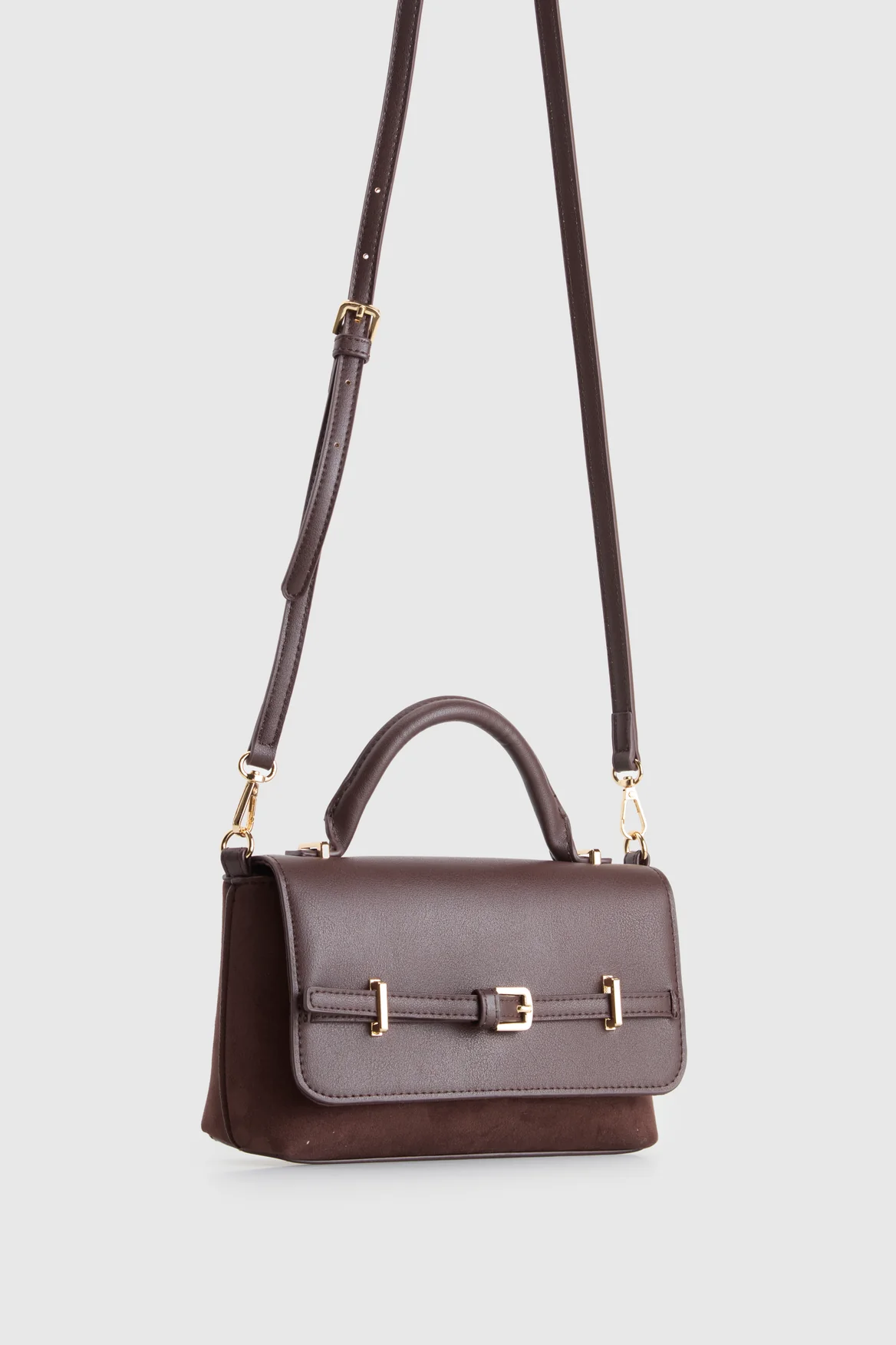 Lana Suede Top Handle Bag - Image 2