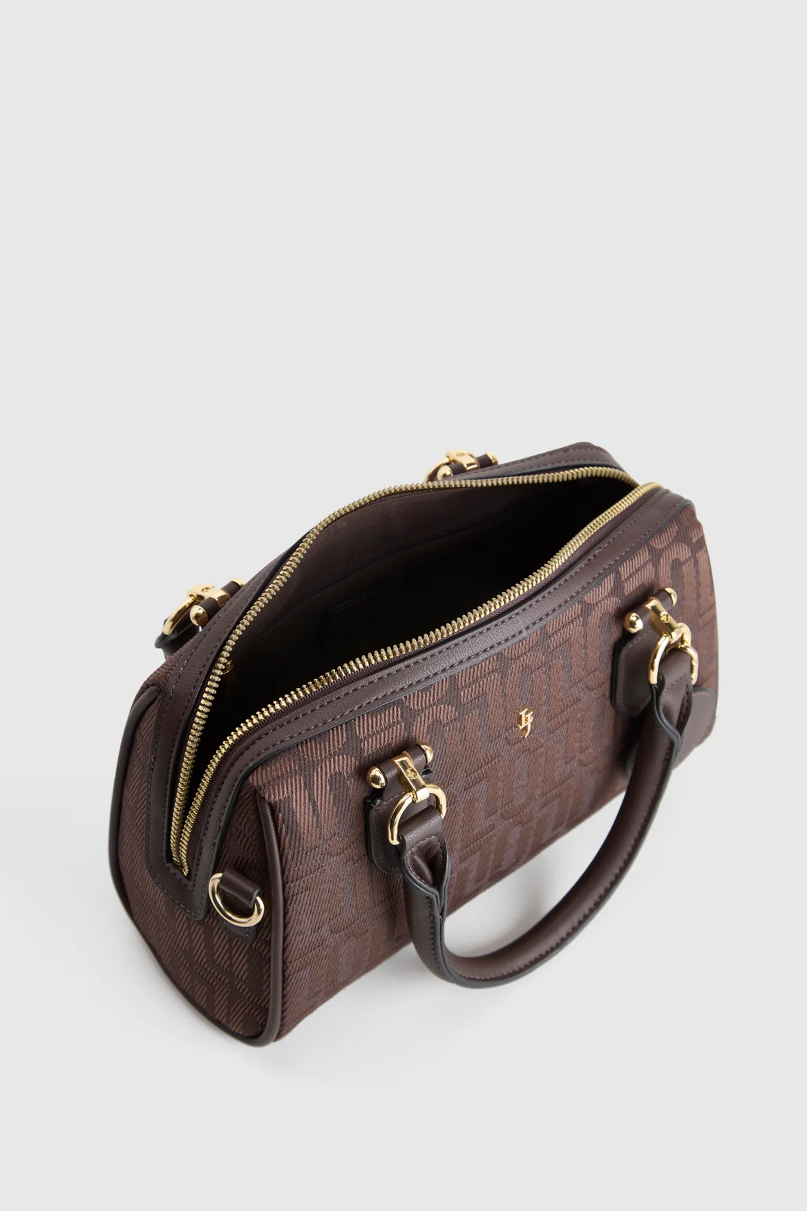 Logo Jacquard Barrel Bag - Image 4