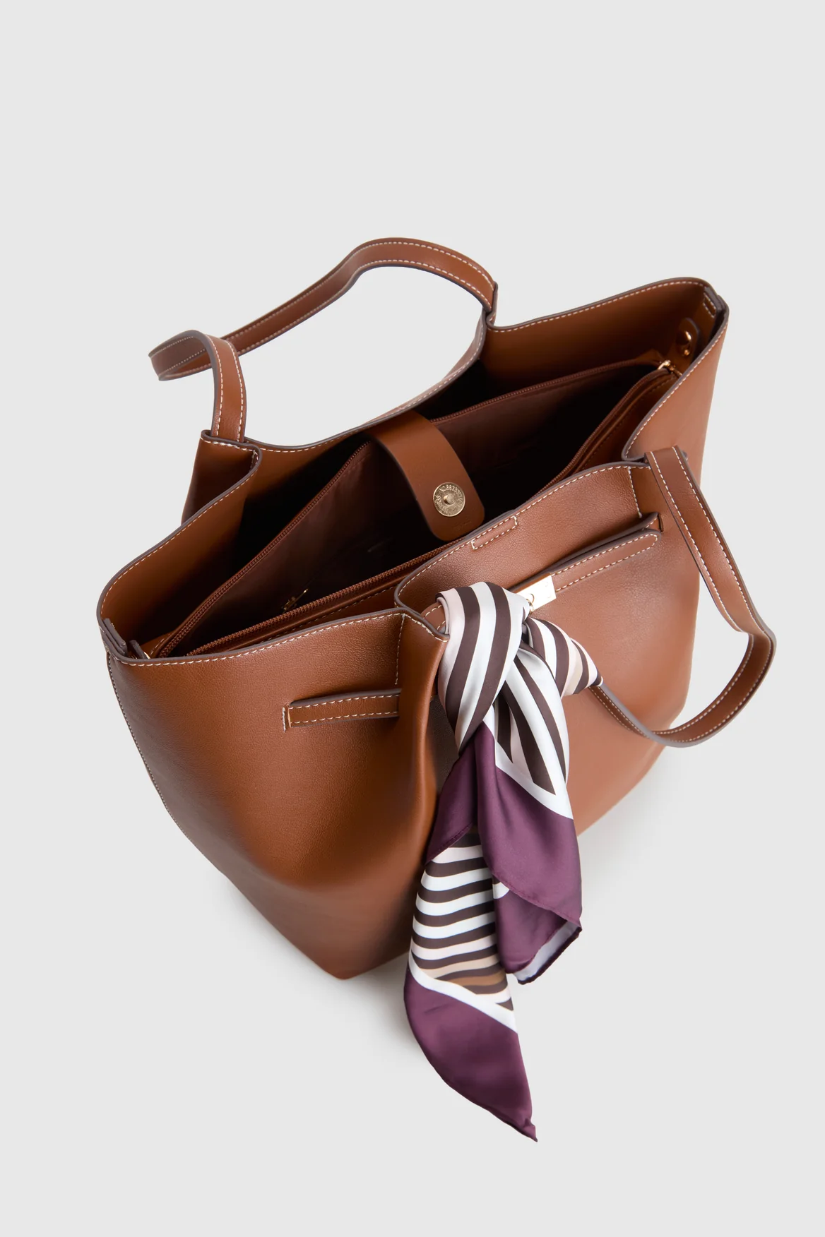 Lottie Belted Scarf Tote Bag - Image 4