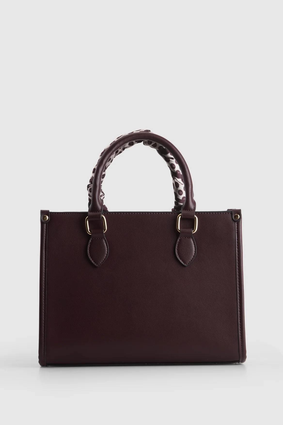 Small Tote Bag With Scarf - Image 3