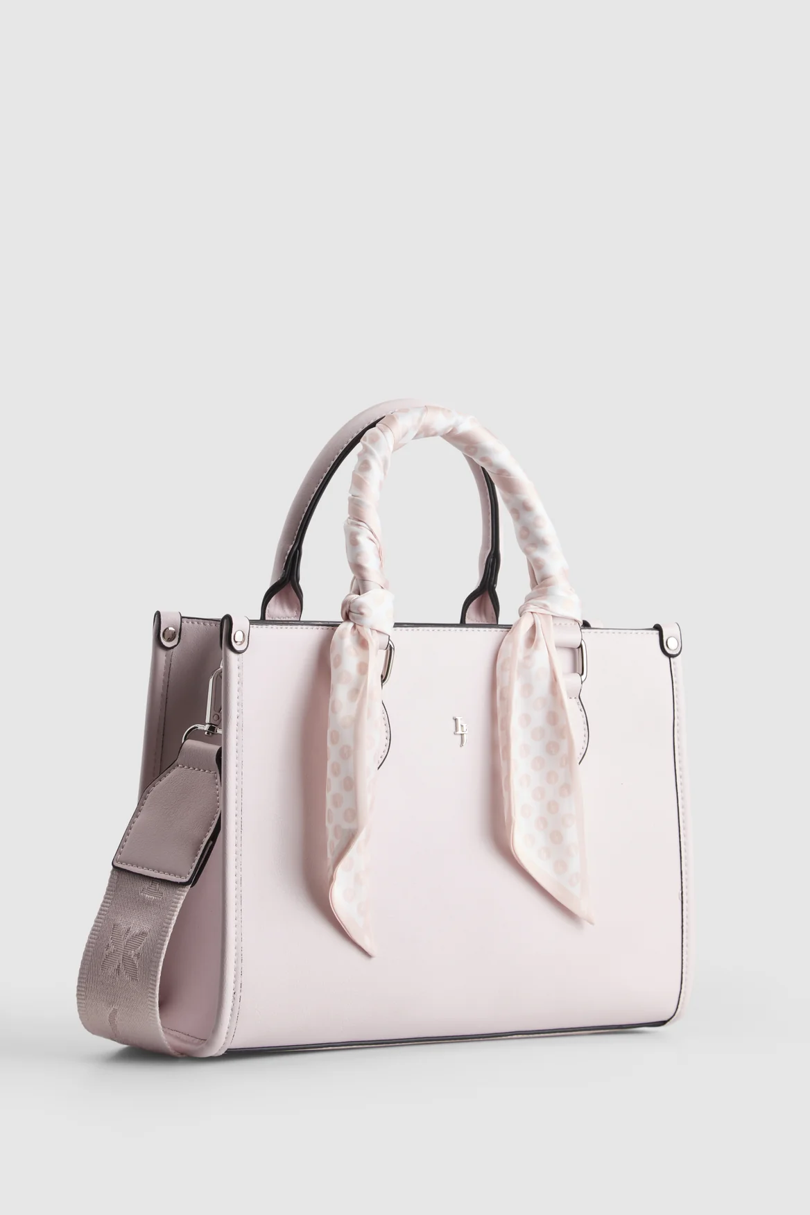 Small Tote Bag With Scarf - Image 2