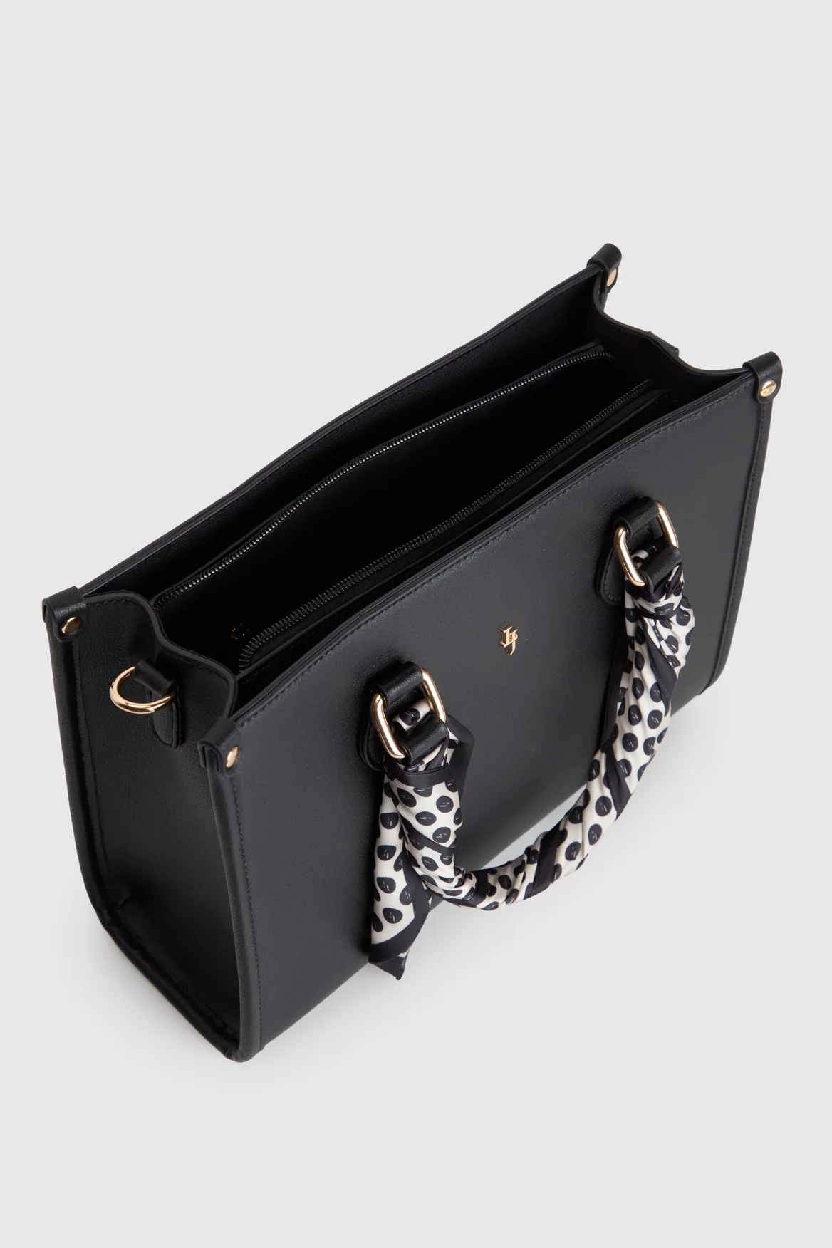Small Tote Bag With Scarf - Image 4
