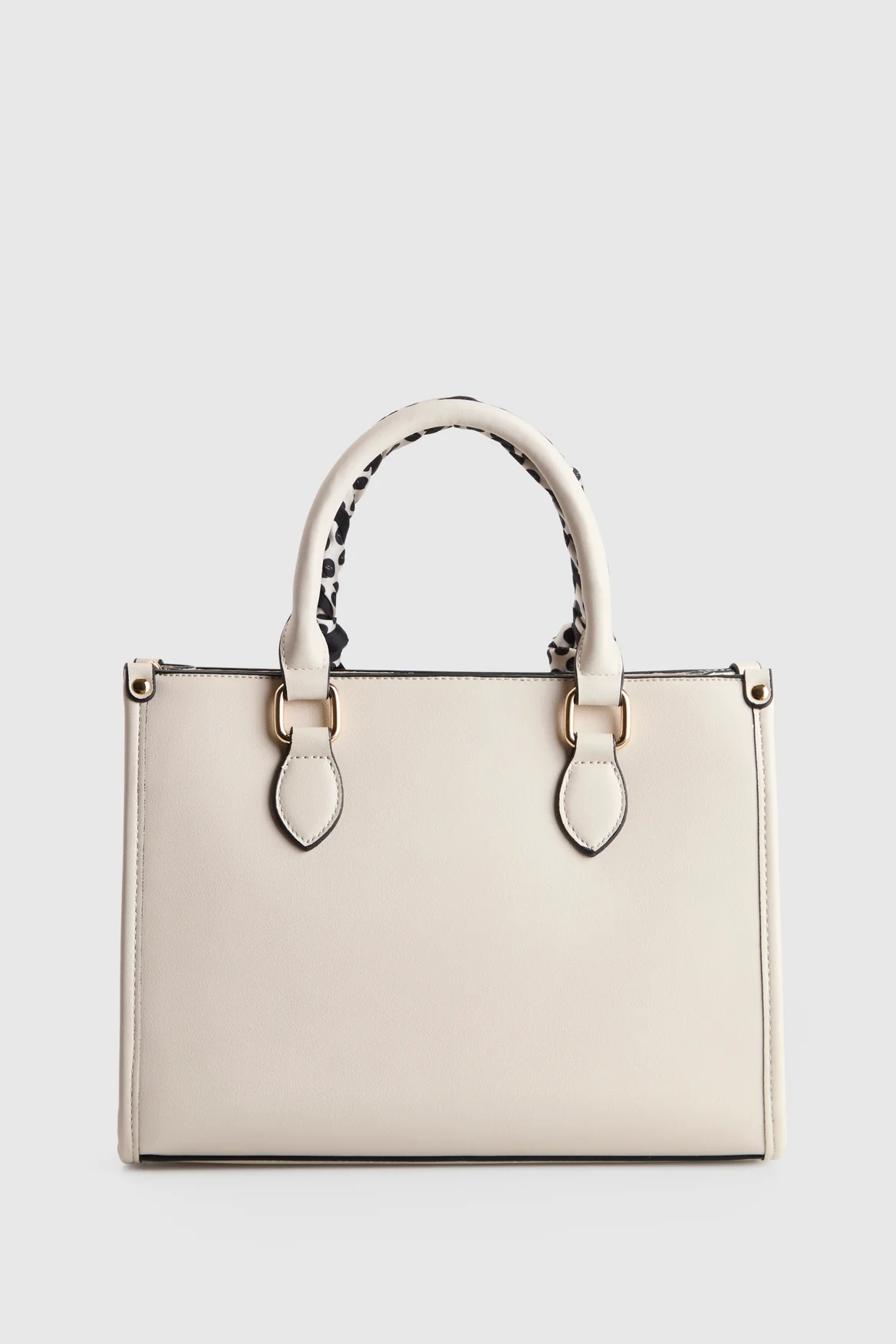 Small Tote Bag With Scarf - Image 3