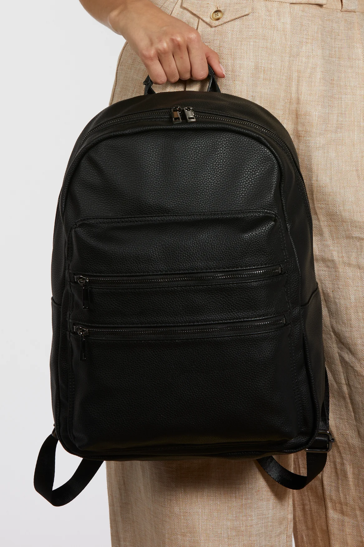 Large 3 Zip Compartment Backpack - Image 5