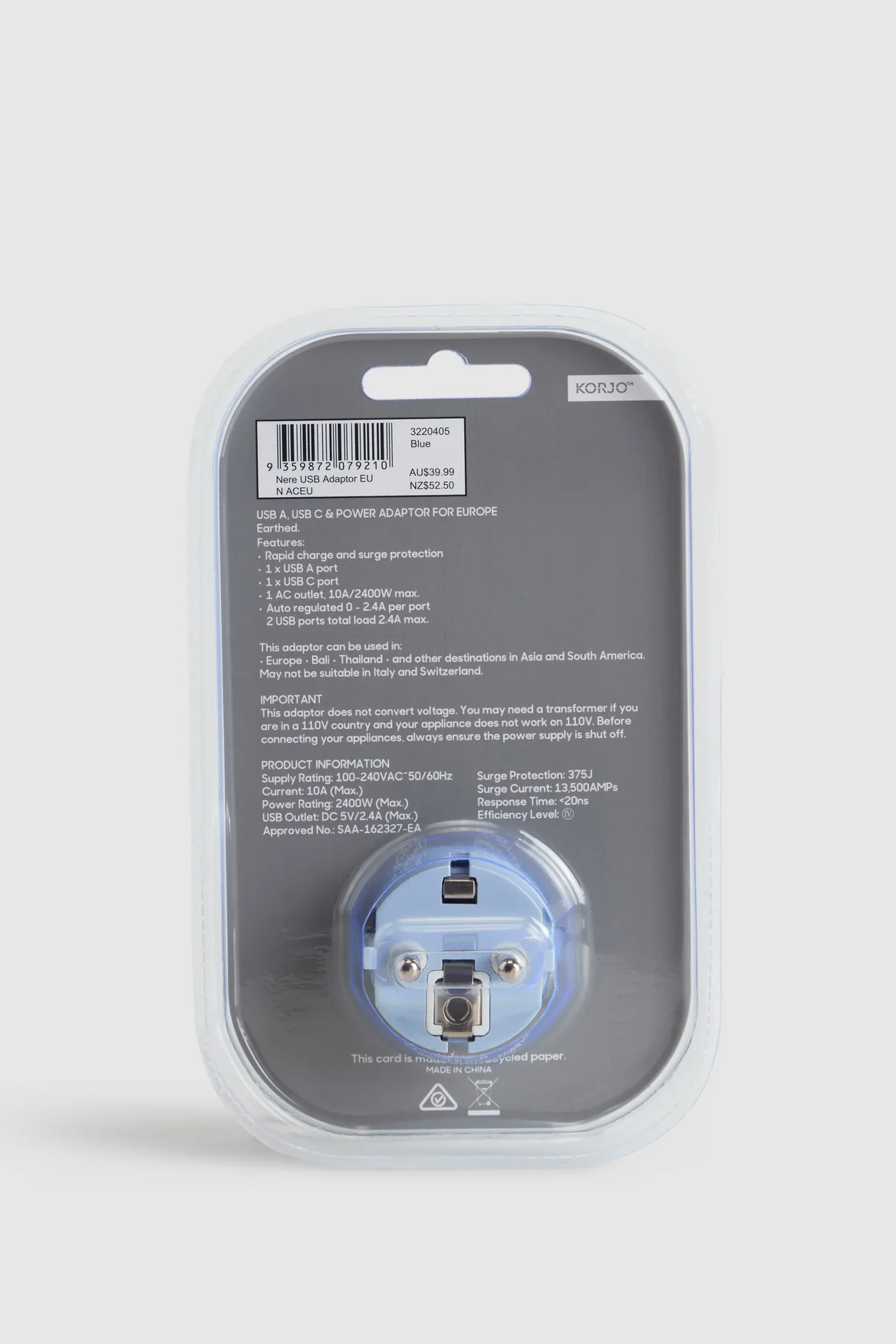 USB/-C Power Adaptor Aus/Euro - Image 4