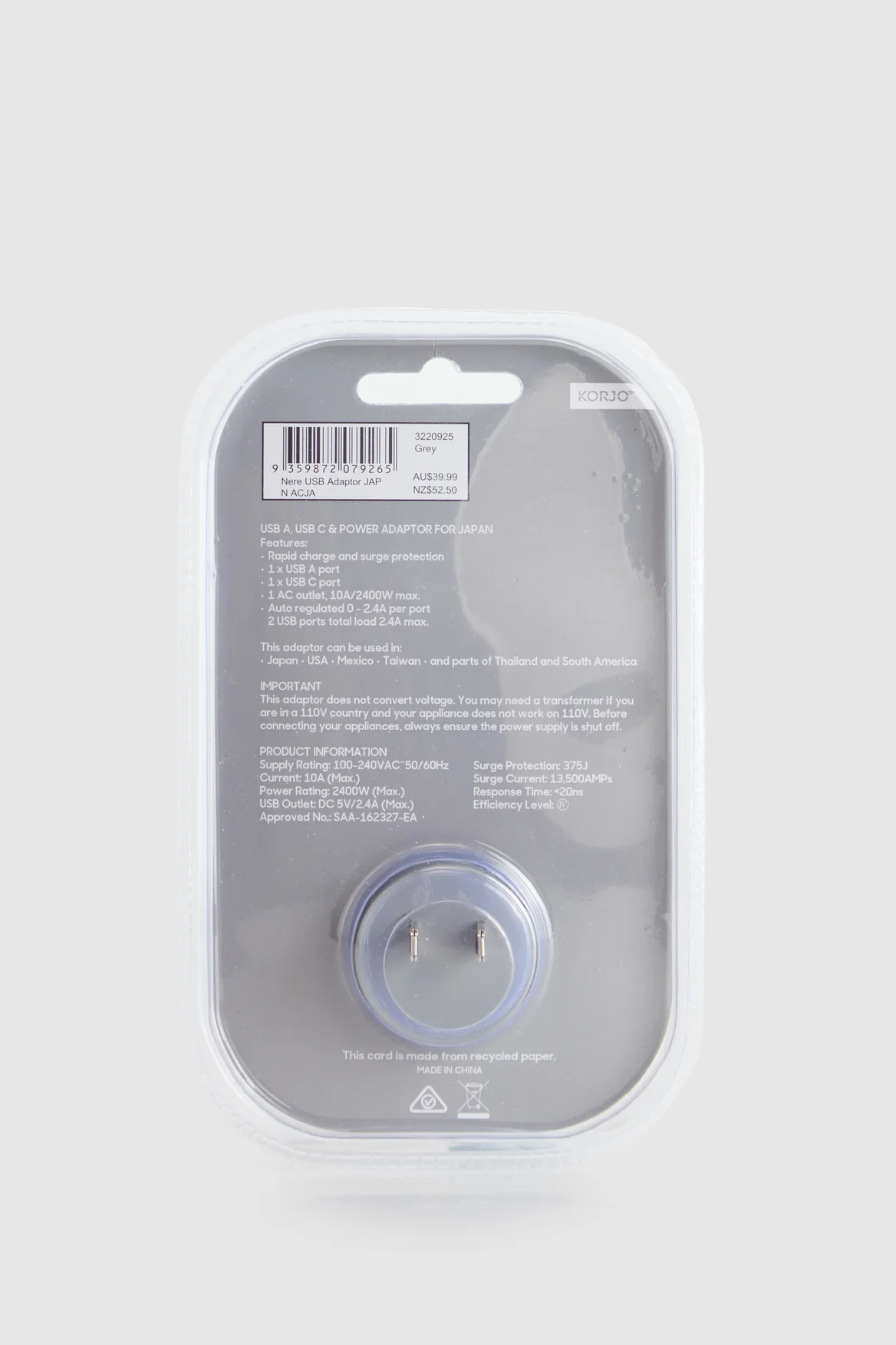 USB/-C Power Adaptor Aus/JPN - Image 4