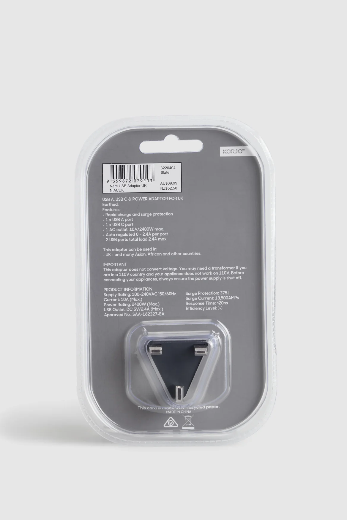 USB/-C Power Adaptor Aus/UK - Image 4